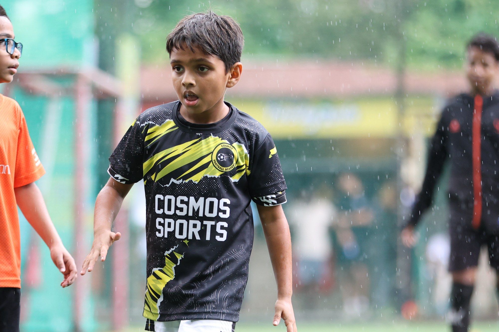 A player watching the ball