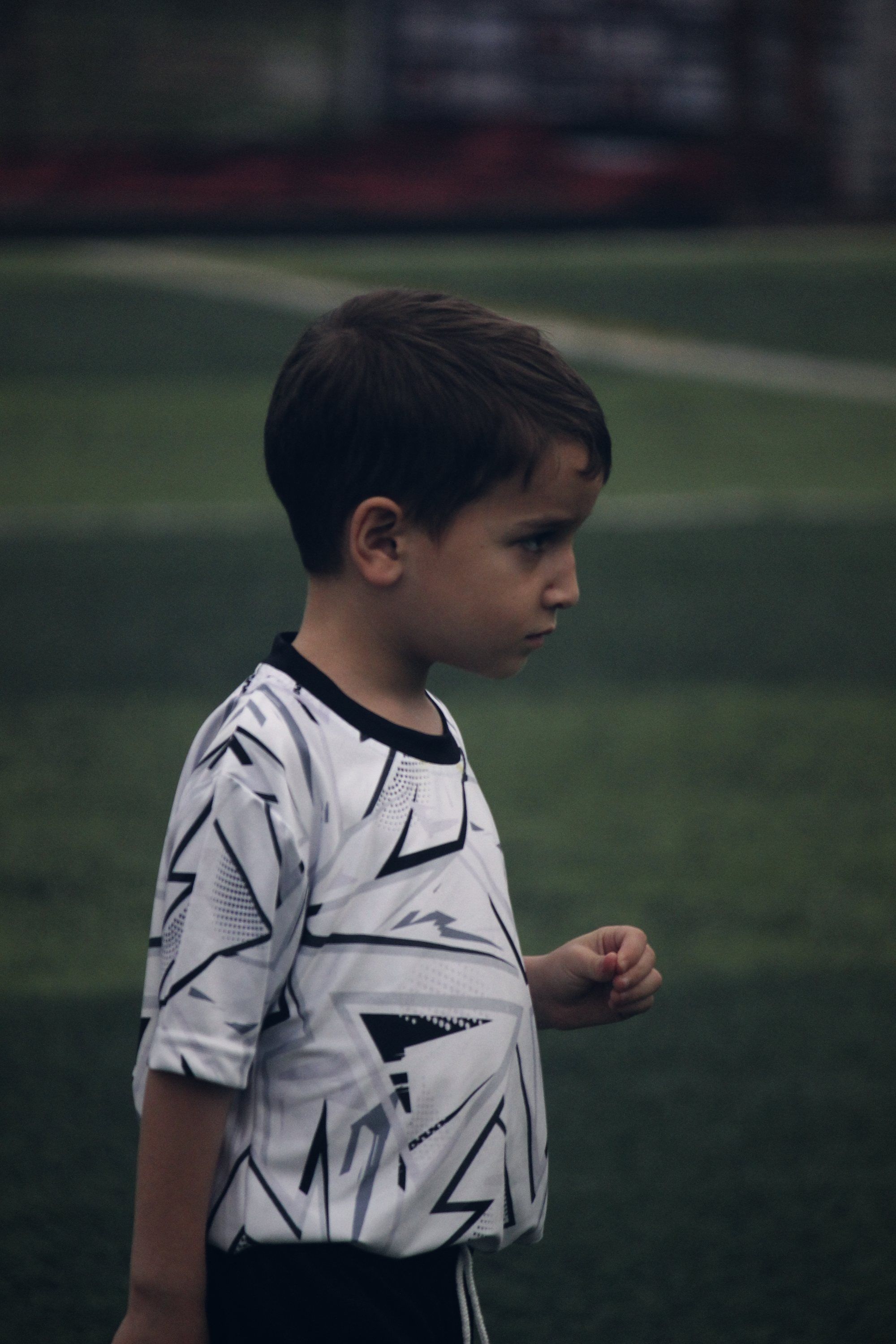 A young Cosmos player on the pitch